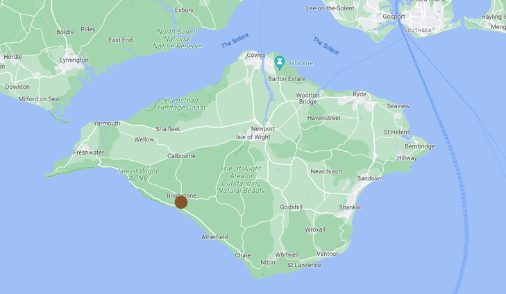 Brighstone location map